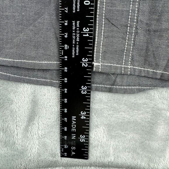 Ecko Unltd Shirt Mens 3XL Grey Button Up Pocket Business Career Western - Picture 9 of 13